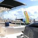 Satin Ribbon Windsock Streamer, Outdoor Decorations for Your Patio, Garden, Yard, Dock and Camper, 41-Inch, WS41-D-HHLL by GreenHaven Gardens
