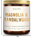 Scented Candles for Home - Magnolia & Sandalwood Candle | Aromatherapy Candle Gift for Women & Men, Soy Candles for Home Scented - 7oz by CozyNest Decor