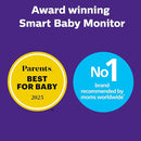 Philips Avent Premium Connected Baby Monitor, with 1080p Camera and App, SenseIQ Sleep and Breathing Rate Tracking, Cry Detection and Translation, Day and Night View, Two-way True Talk Back, SCD973/37 by TinyTreasures Baby Boutique