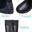 Asgard Packable Tall Rain Boots for Women Waterproof Rubber Garden Boots Ultra Lightweight Flat Mud Boots- NOT FOR WIDE CALF by GreenHaven Gardens