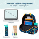 Wildkin ECO rPET 17-inch Large Backpack – Sustainable, Padded, Adjustable – Jurassic Dinosaurs by TinyTreasures Baby Boutique