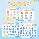 JoyCat Magnetic Letter and Number Tracing Board Set, Double Sided Alphabet & Numbers Board for Toddlers, ABC Uppercase & Lowercase Practice, Math Learning, Preschool Educational Gift Toys for Kids by TinyTreasures Baby Boutique