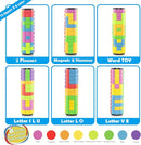 R.Y.TOYS Rotate and Slide Puzzle-Design Patent,Fidget Toys(Restore/Create) 8 Colors,12 Layers-Detach Piece for Quick Play,Brain Teaser,Sensory Toys,Stocking Stuffers,Easter Basket Stuffers Essentials by TinyTreasures Baby Boutique