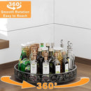 Lazy Susan Turntable Organizer, 13 inch Large Rotating Spice Rack Lazy Susan for Dining Table Top Cabinet Countertop Pantry Kitchen Cupboard Bathroom Black by CozyNest Decor