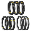 Sanlykate Bonsai Training Wire Kit, 9 Roll Tree Training Wires 295.27 Feet Total, 1.0mm, 1.5mm, 2.0mm Anodized Aluminum Wire Set, Hold Plant Branches Trunks - Black by GreenHaven Gardens