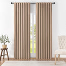 Joydeco 90 Inch Curtains for Bedroom, Blackout Curtains 90 Inches Long, Room Darkening Drapes for Living Room Window Rod Pocket Back Tab (W52 x L90 Inch, Khaki) by TinyTreasures Baby Boutique