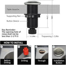 Garbage Disposal Air Switch Kit for SinkTop Waste Disposal with Stainless Steel Brushed Nickel Long Air Button by briidea by CozyNest Decor