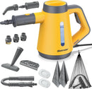 Handheld Pressurized Steam Cleaner - 15s Quick Start, Multi-Functional for Home, Kitchen, Bathroom, 8 Attachments, Chemical-Free, Safe & Efficient Cleaning Solution, Yellow & Grey by TinyTreasures Baby Boutique