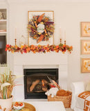 Lvydec 6 Pack Fall Maple Garland - 5.9ft/Strand Artificial Fall Foliage Garland Realistic Maple Leaves Autumn Decor for Home Wedding Halloween Thanksgiving Party by CozyNest Decor