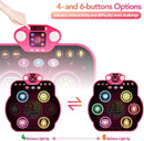 Dance Mat Toys for 3-12 Year Old Girls, 6-Button Kids Dance Mats Bluetooth Dance Pad, Light-up 6 Game Modes Dance Mat for Kids, Christmas/Birthday Gifts for 3-5 6 7 8 9 10+ Year Old Kid by TinyTreasures Baby Boutique