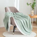 Soft Fuzzy Throw Blanket - Green Cozy Warm Knit Fluffy Plush, Lightweight & Breathable, Throw for Bed, Chair, Sofa, Couch, Outdoor, 60"X80", Oeko-TEX Certified by CozyNest Decor