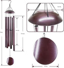 ASTARIN Extra Large Wind Chimes Outside, 2.4in Tubes Metal Handcrafted WindChimes with Deep Tone, Harmonic Deep Sound Outdoor Chimes,Outdoor Bass Bell Chime for Patio,Garden Yard Decoration,78" Bronze by CozyNest Decor