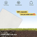 Swedish Dishcloths for Kitchen | 6 Pack Absorbent Cellulose Sponge Cloths Washable | Non-Scratch Reusable Paper Towels Quick Drying Cleaning Cloths - White by CozyNest Decor