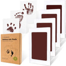 4-Pack Inkless Baby Hand and Footprint Kit - Mess Free Ink Pad for Newborn Keepsake, Dog Nose & Paw Print Kit, Clean Touch Ink Pad for Baby Hand & Footprints, Ideal New Mom Gifts (Auburn) by TinyTreasures Baby Boutique