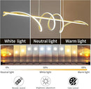 Modern Chandelier, Dimmable LED Pendant Light, Ring Chandelier for Living Room, Dining Room, Kitchen, Bedroom by CozyNest Decor
