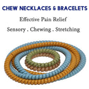 Chewy Necklace for Sensory Kids, 12 Pack Stretchy Fidget Bracelet Necklace for Boys with Autism ADHD SPD, Sensory Fidget for Kids 8-12 Reduce Biting Stress and Anxiety by TinyTreasures Baby Boutique