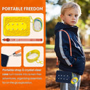 Sensory Activity Board: Silicone Fidget Toy | Shoe Tying Practice & Travel Strap | Silence Stress Relief for ADHD & Autism | Anxiety Calming | Kids 3+ & Adults | Gift-Ready Packaging Bright Yellow by TinyTreasures Baby Boutique