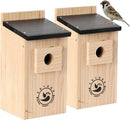 2 Pack Bird Houses for Outside,Bird House kit,Hummingbird House,Blue Bird House Outdoor Wren Swallow Finch by CozyNest Decor