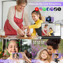 Digital Camera for Teens, FHD 4K 44MP Digital Camera Purple with 64GB SD Card 16X Digital Zoom, Cameras for Photography Compact Point and Shoot Camera for Teen Boys Girls Kids Camera Digital Purple by TinyTreasures Baby Boutique