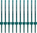 ARIFARO Sturdy Duty Metal Fence Posts 3 Feet,Pack of 10, 3-4-5-6-7 Feet No Digging Garden U Post for Wire Fencing Steel Fencing Poles for Yard, Outdoor by CozyNest Decor