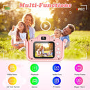 Kids Camera,HD Digital Video Camera with Protective Cover,Childrens Toys for 3 4 5 6 7 8 9 Year Old Boys/Girls,Selfie Camera for Kids,Christmas Birthday Gifts with 32GB SD Card (Unicorn Pink) by TinyTreasures Baby Boutique