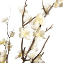 4Pcs Cherry Blossom Branches Artificial Flowers for Spring Summer Indoor Decoration,Faux Long Stem Artificial Flowers for Wedding Home Office Bedroom Party Table Centerpieces Decor(White) by CozyNest Decor