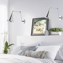 JONATHAN Y JYL7460A-SET2 Rover 7" Farmhouse Industrial Adjustable Arm Metal LED Wall Sconce Rustic Bohemian 2700K LED 4W Bulb for Entryway Lobby Kitchen Bathroom Bedroom Hallway, Chrome (Set of 2) by CozyNest Decor