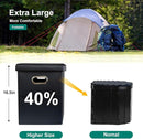 Upgrade XL Portable Toilet for Adults, Extra Large Portable Travel Floding Toilet, Camping Tall Toilets with Lid for Adults and Kids Compact Potty for Car,Hiking,Beach and Camping by TinyTreasures Baby Boutique