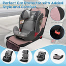 Car Seat Protector for Child, 2 Pack Baby Covers with Mesh Pockets & Non-Slip Backing 600D Durable Under Seat for Back (Rose Gold, Standard) by TinyTreasures Baby Boutique