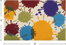 STARUIA Art Bedroom Rug, 4'x6' Machine Washable Kids Rug for Playroom, Paint Splash Rainbow Area Rugs for Classroom, Soft Colorful Living Room Rugs Throw Play Mat for Nursery Office Preschool by CozyNest Decor