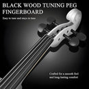 4/4 Beginner Violin Kit for Adults, Complete Full Size Violin Set with Portable Case, Bow, Rosin, White by TinyTreasures Baby Boutique