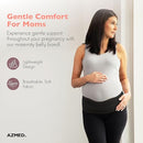 AZMED Maternity Belt Back Support - Adjustable Abdominal Binder for Pregnancy - Belly Band for Pelvic, Waist & Lower Back Comfort - Fits Up to 46 Inches - Black by TinyTreasures Baby Boutique