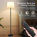 Floor Lamp for Living Room Bedroom,Modern Floor Lamp with Remote, Simple Design with White Shade,Foot Pedal Switch,Dimmable Colors Temperature,9W RGB LED Bulb by CozyNest Decor