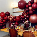 130pcs Burgundy Balloons Different Sizes 18" 12" 10" 5" Wine Red Balloons for Birthday Graduation Bride Baby Shower Wedding Decorations by CozyNest Decor