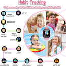 Kids Smart Watch Gift for Girls Ages 3-12, IP67 Waterproof, 32 Puzzle Games, HD Touchscreen Dual Camera Vedio Pedometer Music Player, Kids Watch Toy Birthday Gifts for Girls Ages 5 6 7 8 9 10 (Pink) by TinyTreasures Baby Boutique