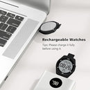 Kids Watches for Girls Boys Digital Sport Watch with Step Counter Pedometer Vibration Alarm Clock, No App Waterproof Fitness Tracker Kids Watch Boys Girls Teens Students Ages 5-16 by TinyTreasures Baby Boutique