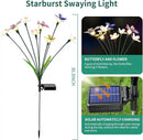 Solar Garden Lights,2packs-16LED,Outdoor Solar Powered Decor for Yard, Patio, Pathway, IP65 Waterproof Butterfly Lights by CozyNest Decor