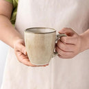 GBHOME Ceramic Coffee Mugs Set of 6, 12oz Stoneware Coffee Mugs Set For Dad Mom Women MEN, Light Weight Coffee Cups for Latte/Tea/Beer/Hot Cocoa, Dishwasher & Microwave Safe,Cappuccino by CozyNest Decor