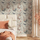 Wonderland Boho Butterfly Flowers Peel and Stick Wallpaper Self Adhesive Removable Easy Peel Off Stick on Wall Paper for Bedroom Cabinet Renter Friendly by GreenHaven Gardens