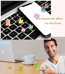 Luminous Mini Resin Animals 50 Pcs Tiny Animals to Hide Around The Office Home Mini Ducks Tiny Frogs Small Birds Glow in The Dark for Crafts Fairy Garden Accessories