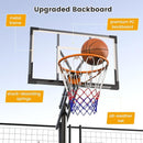 Basketball Hoop Outdoor, 8.5ft Height Adjustable Portable Hoops & Goals with HDPE Backboard and Wheels for Kids/Teens/Adults Backyard, Outdoor, Driveway by TinyTreasures Baby Boutique