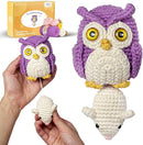 MOREJMTT Crochet Kit for Beginners Animal,Crochet Animal Kits,Crocheting Kit for Starters,Learn to Crochet with Step-by-Step Video Tutorials,Beginner Crochet Kits for Adults(owl) by TinyTreasures Baby Boutique