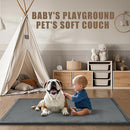 Thick Play Mat for Baby, 50 X 50x 1.3" Memory Foam Playpen Mat,Ultra Soft Tummy Time Mat with Non-Slip Backing, Baby Crawling Mat Child Nursery Rug for Infant, Toddlers, Kids (Dark Gray) by TinyTreasures Baby Boutique