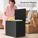 DRATO Deck Boxes, 31 Gallon Outdoor Storage Box for Patio Cushion, Sports Equipment, Garden Tools, Waterproof and UV Resistant, Lockable (Black) by CozyNest Decor
