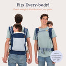 Beco Toddler Carrier - Breathable 3D Mesh Front-Carry & Backpack Style Carrier with Tall Supportive Back and Ergonomic Extra-Wide Seat for Children from 18months (20-60 lbs) - Navy by TinyTreasures Baby Boutique