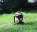 Garden Gnome Statue, Garden Decor,Gnomes Decorations for Yard, Funny Garden Bird Welcome Figurines for Outdoor Patio, Lawn, Yard Art Decoration ，Christmas Garden Gifts (Green) by GreenHaven Gardens