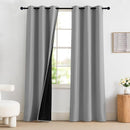 NICETOWN 100% Blackout Curtains for Bedroom 84 inch Long Thermal Insulated Blackout Curtains for Living Room, Energy Saving Grommet Drapes for Patio Door (1 Pair, Silver Grey, 42W x 84L) by TinyTreasures Baby Boutique