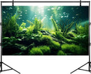 Underwater Fish Tank Background Under The Sea Aquatic Plants Aquarium Background Ocean Floor Rock Terrarium Backgrounds Tropical Fish Green Seaweeds Aquarium Backgrounds for Fish Tank Decor 72x16in by GreenHaven Gardens
