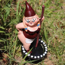 Pole Dancing Gnome Statue, Resin Garden Gnome Statues, Funny Outdoor Gnome Figure, Creative Garden Spring Decoration, Pole Dance Garden Gnome, Spring Garden Statue(6.7"/17 cm) by GreenHaven Gardens