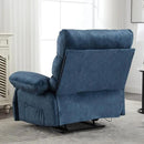 Oversized Recliner Chair Extra Wide Large Recliner for Adults 350lbs with Lumbar Support Pillow Nursery Chair Living Room (Manual, BLUE-6002) by CozyNest Decor